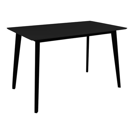 Vojens Black 4 Seater Dining Table - 120cm