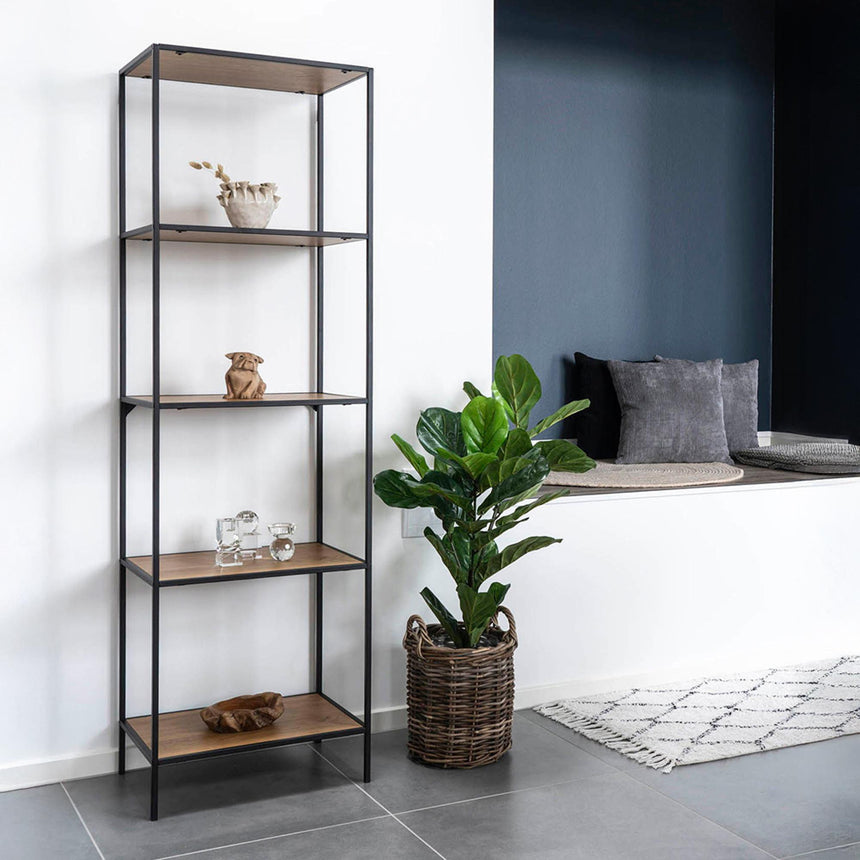 Vita Natural Wood Tall Open Shelving Unit