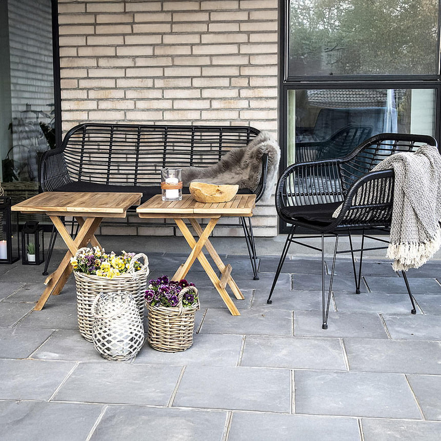 Bilbao Teak Wood Square Side Table