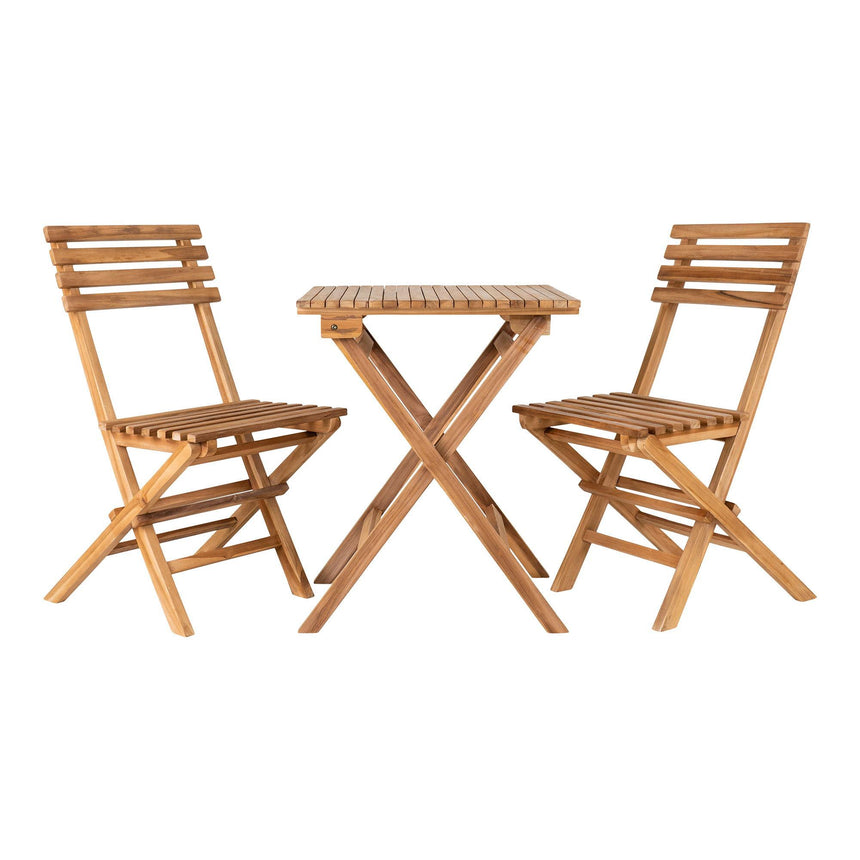 Cuenca Teak Wood 2 Seater Square Cafe Set