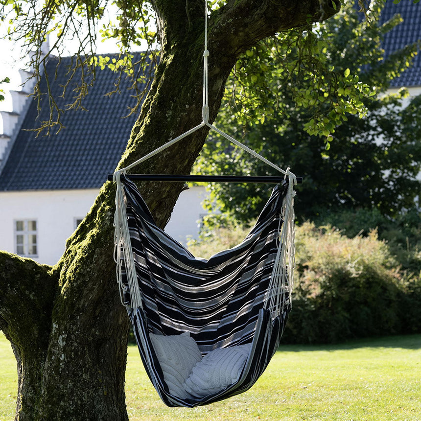 Lamia Grey Fabric Hammock Chair