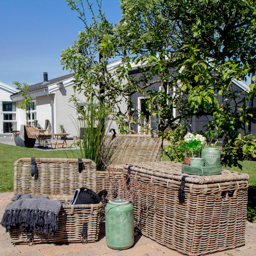 Depok Kubu Rattan Set of 3 Storage Trunk