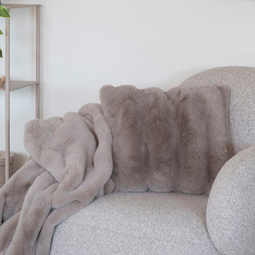 Galena Beige Fabric Cushion