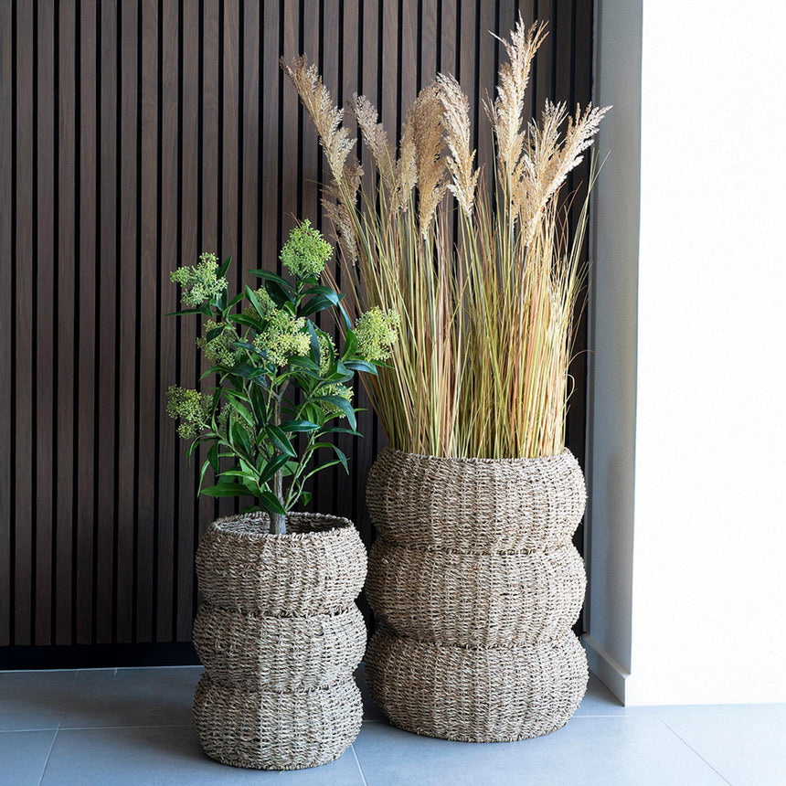 Sarbas Natural Seagrass Set of 2 Baskets