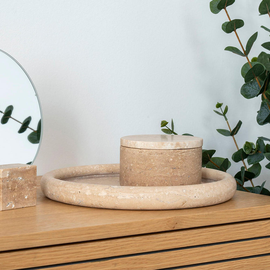 Travertine Beige Tray