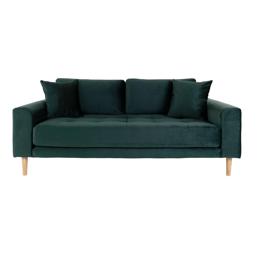 Lido Dark Green Fabric 2.5 Seater Sofa