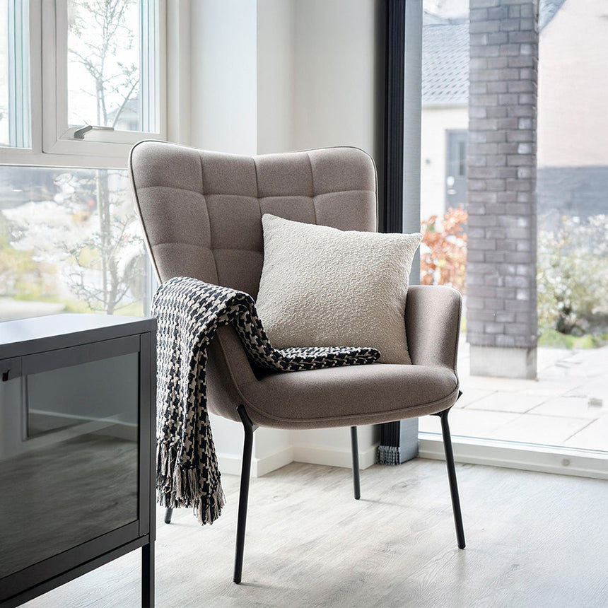 Glasgow Stone Fabric Armchair
