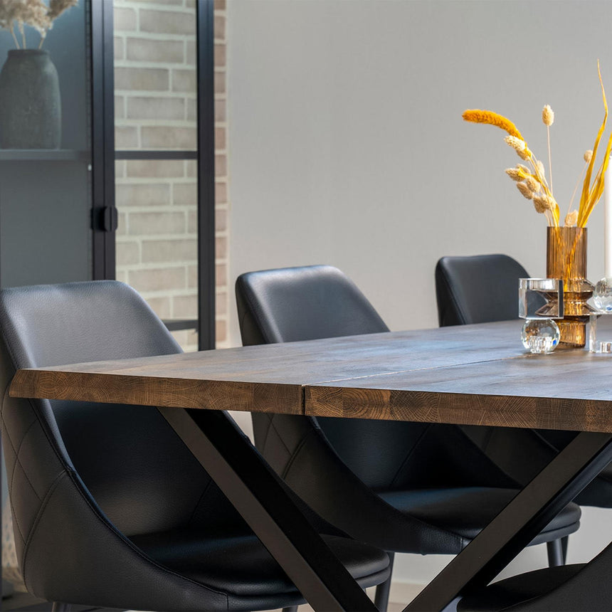 Toulon 200cm Smoked Oiled Oak Dining Table