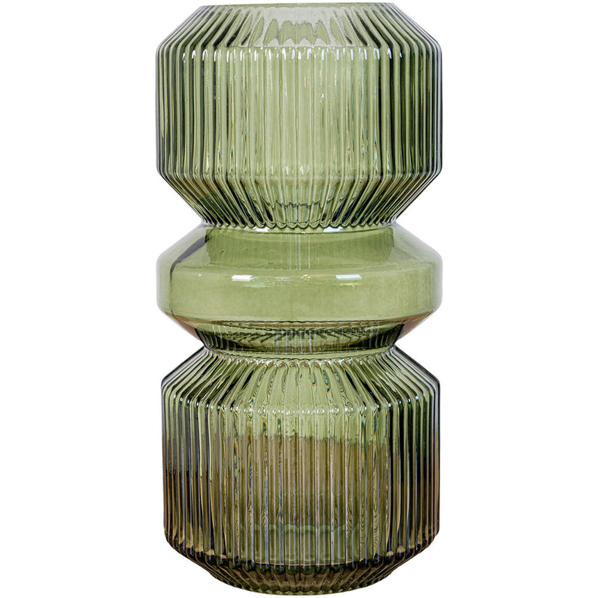 Green Glass Vase