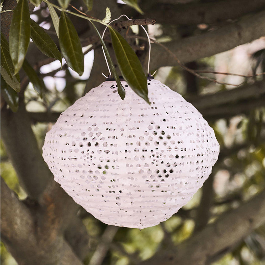 Harwood White Metal LED Lantern