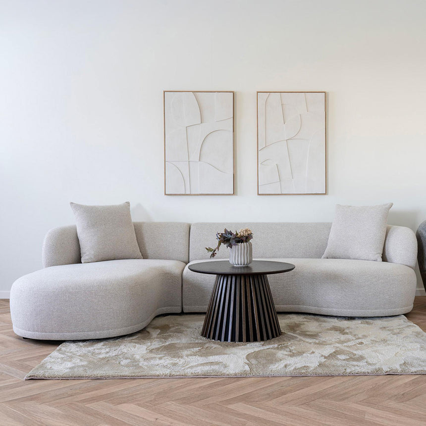 Kingston Natural Fabric Lounge Sofa - LHF