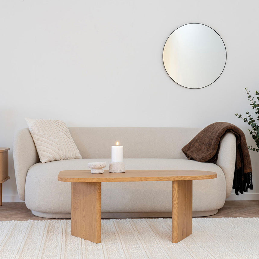 Mykonos Sand Fabric 2 Seater Sofa