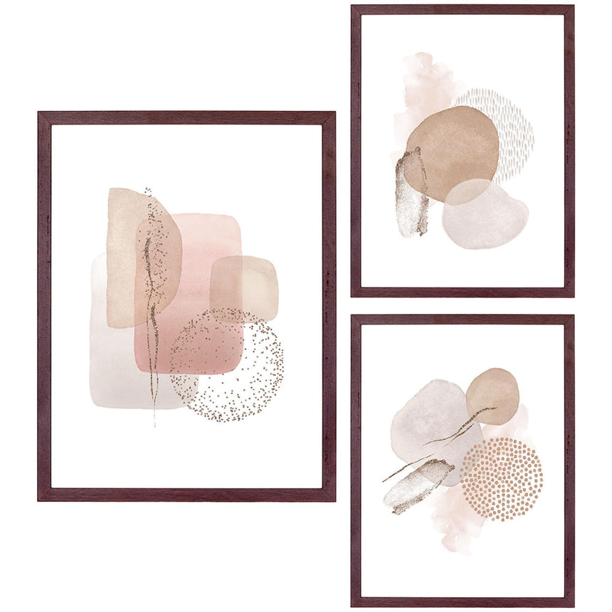 Aspen Dark Brown Frame - Set of 3