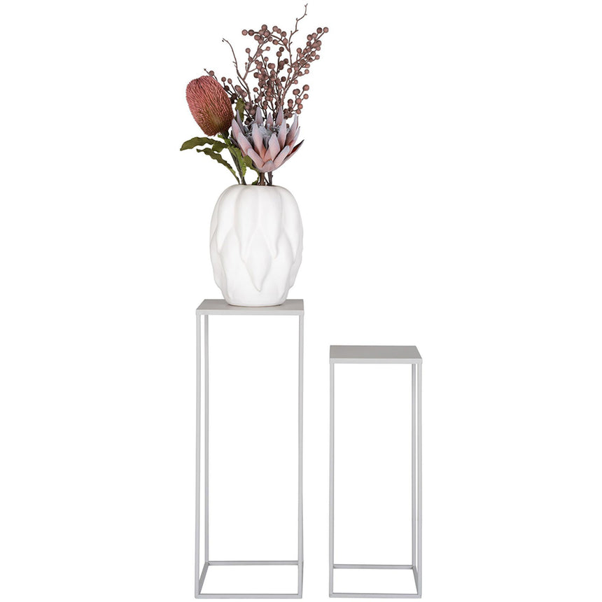 Beja Sand Metal Flower Stand - Set of 2