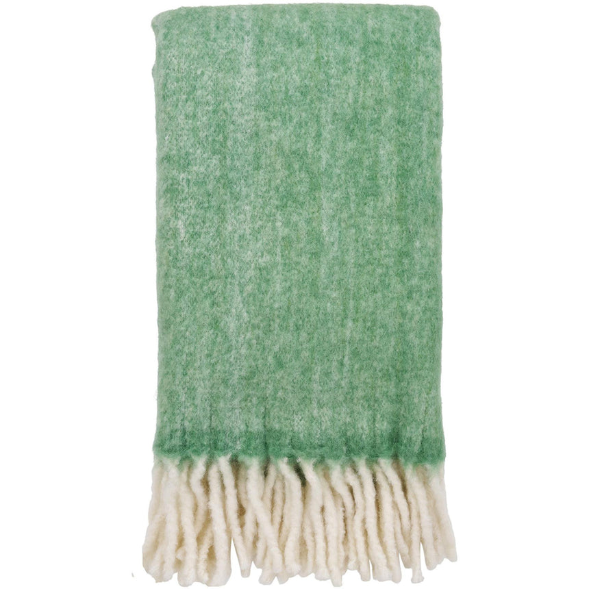 Carmel Green Plaid Throw