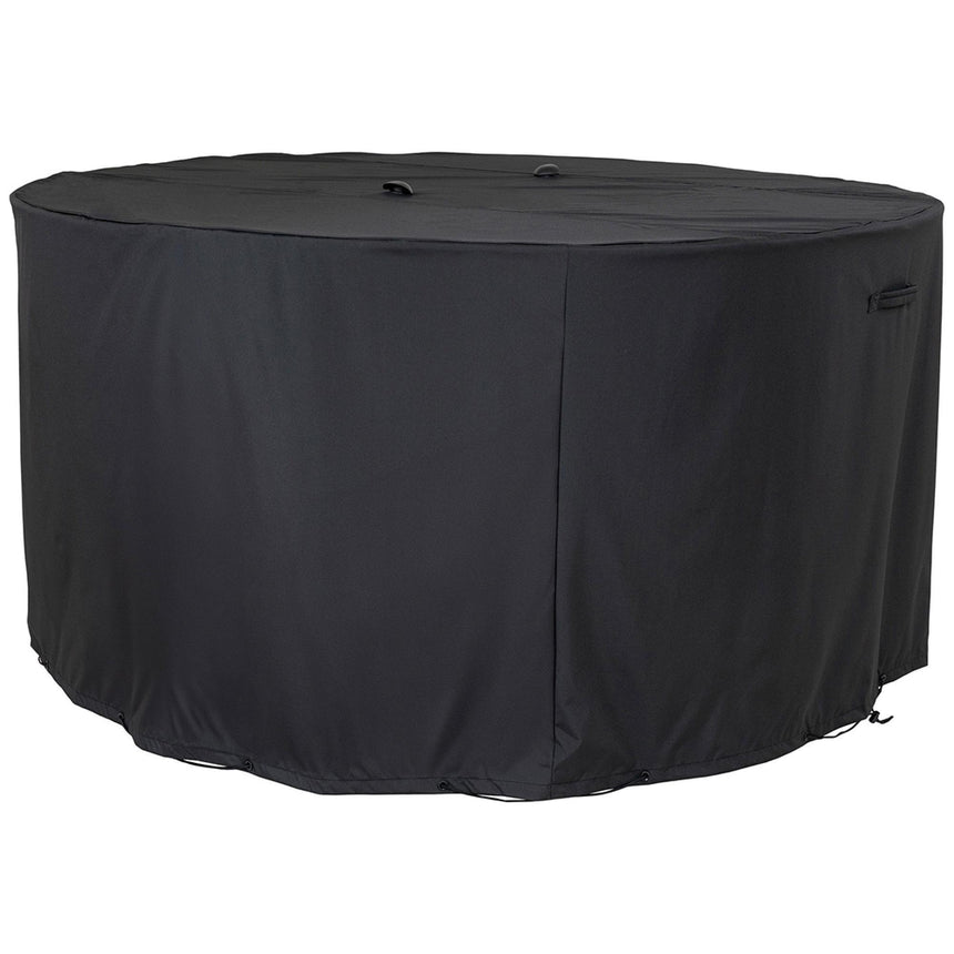 Luxury Black Fabric Round Dining Set Cover