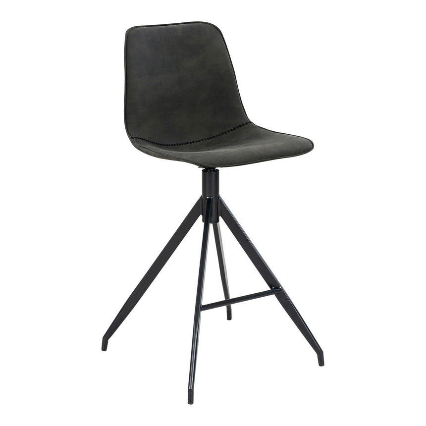 2 x Monaco Grey Fabric Barstool