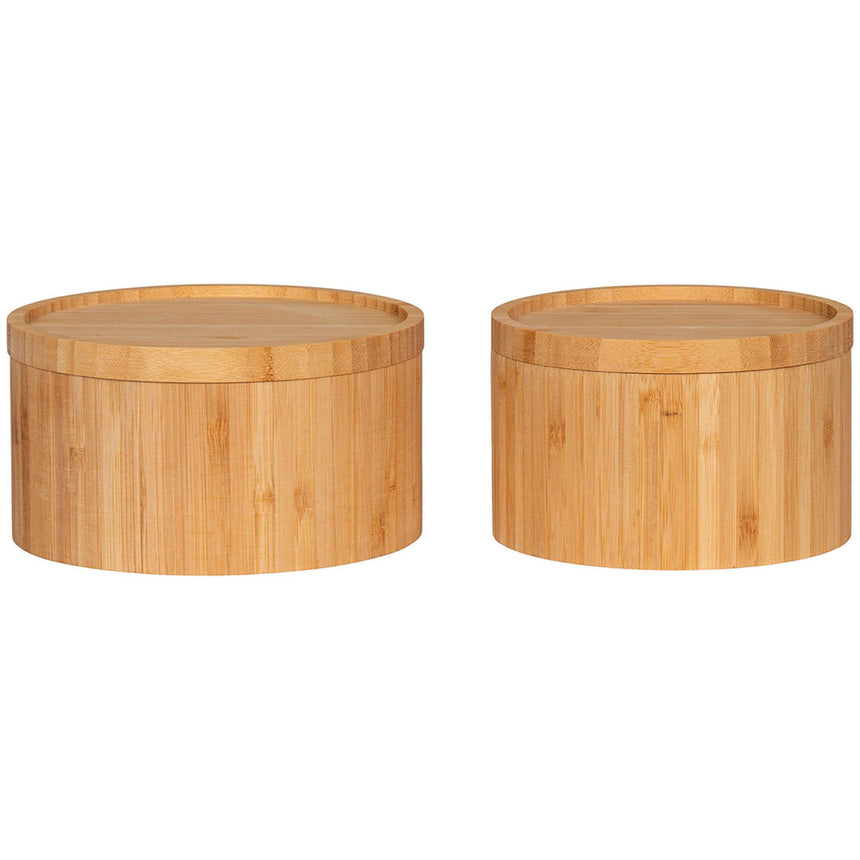Chefalu Natural Bamboo Storage Box - Set of 2