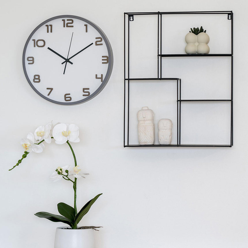 Greenwich Grey Round Wall Clock