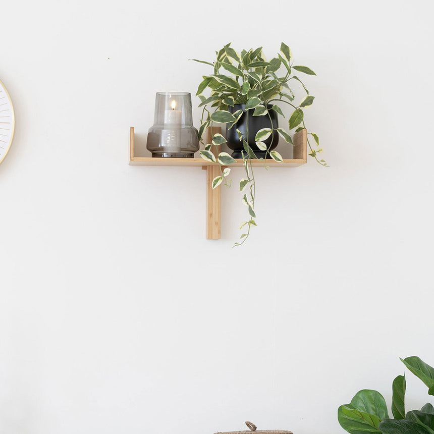 Grey Smoked Glass Round Vase