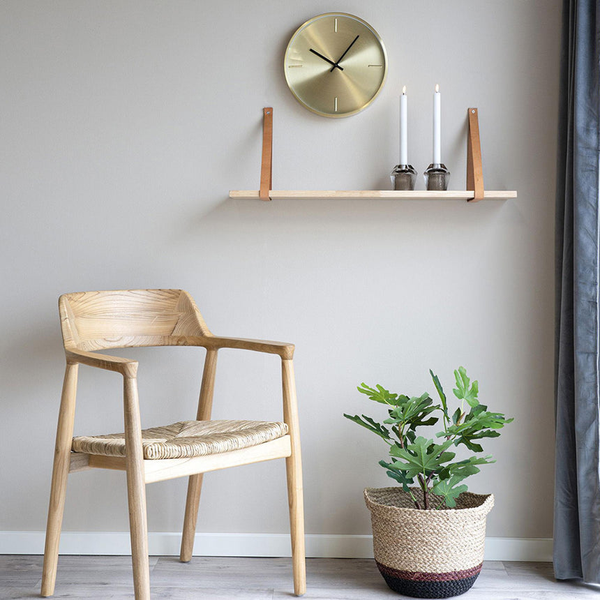 Istanbul Gold Aluminum Round Wall Clock