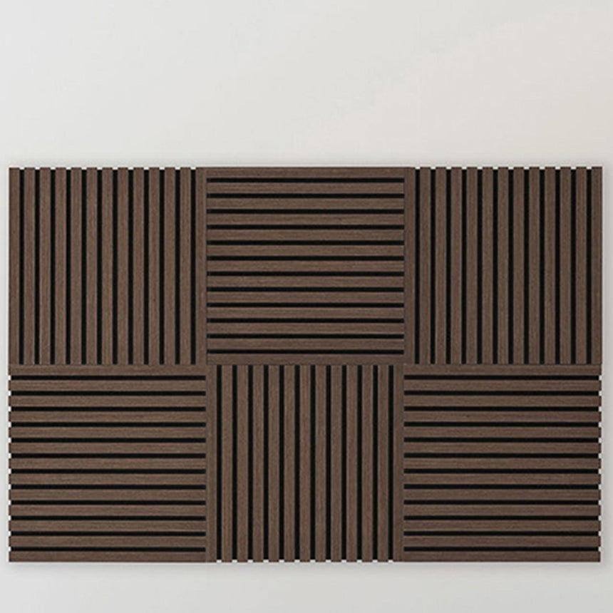 Acoustic Walnut Effect Square Wall Panel