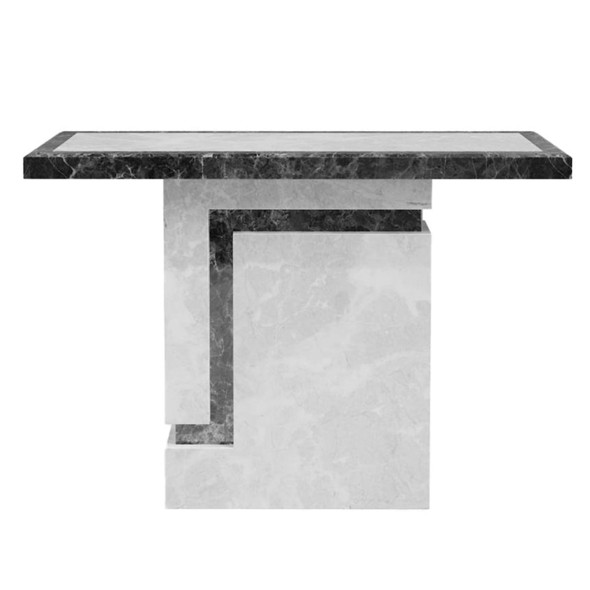 Venice Armani Grey Engineered Marble Console Table