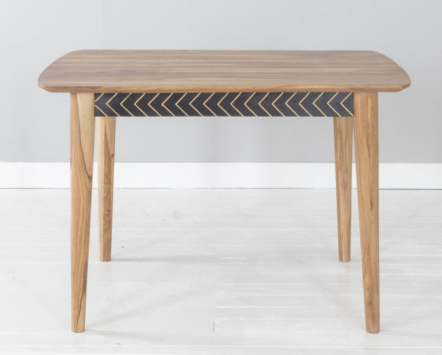 Luxuria Sheesham Dining Table, Indian Wood, 120cm Seats 4 Diners Rectangular Top with 4 Legs-4