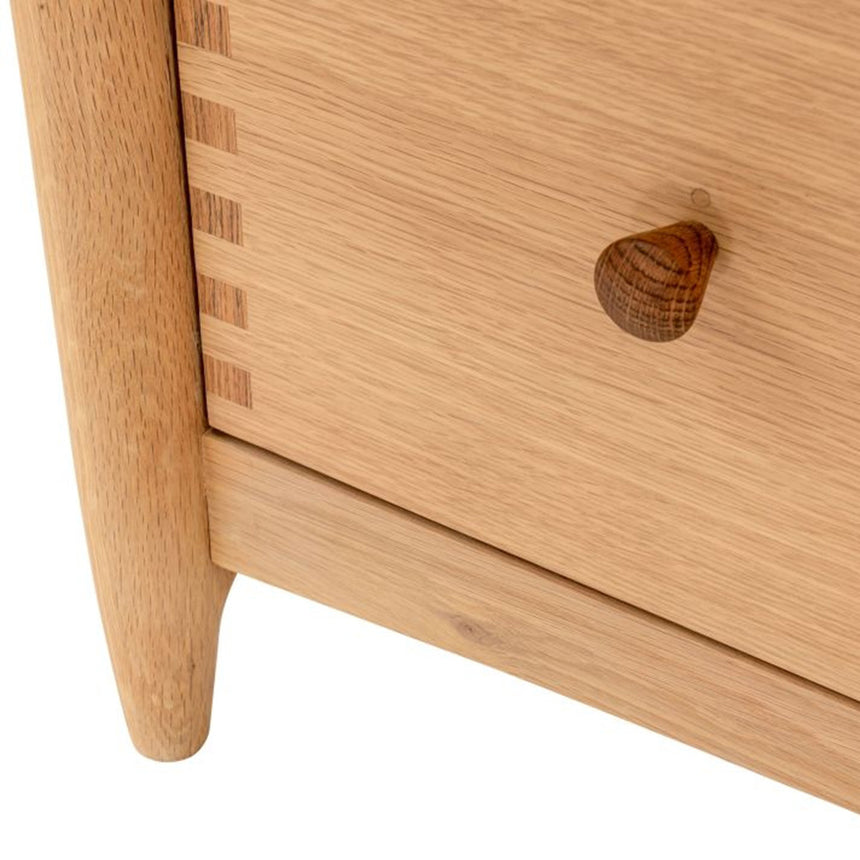 Connecticut Natural Oak 2 Door 1 Drawer Wardrobe