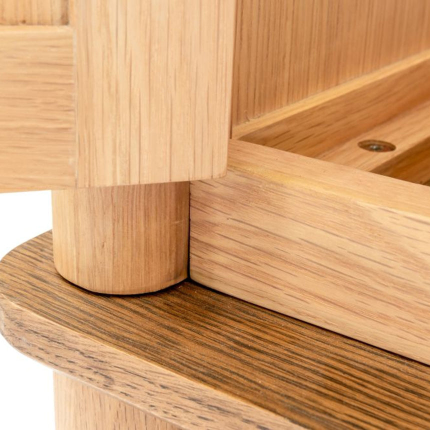 Connecticut Natural Oak 2 Door 1 Drawer Wardrobe