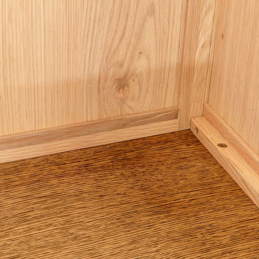 Connecticut Natural Oak 2 Door 1 Drawer Wardrobe