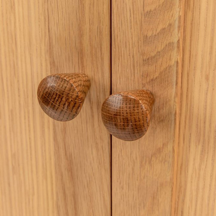 Connecticut Natural Oak 2 Door 1 Drawer Wardrobe