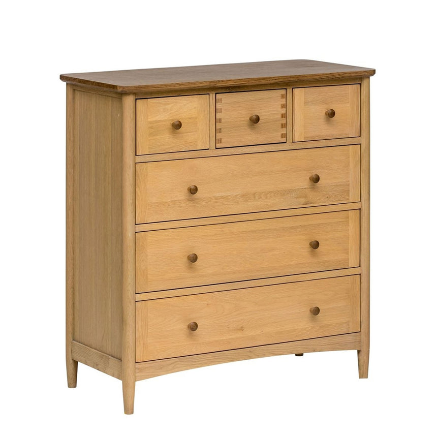 Connecticut Natural Oak 3 Over 3 Drawer Chest