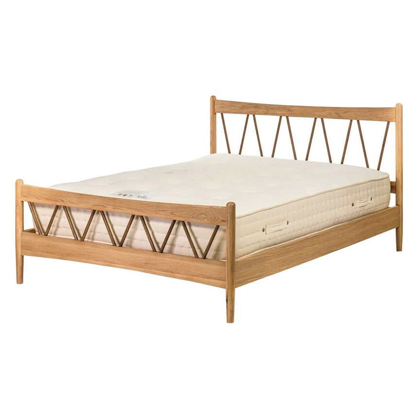 Connecticut Natural Oak High Foot End 4ft 6in Double Bed