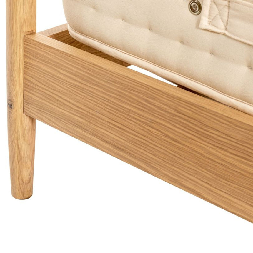 Connecticut Natural Oak High Foot End 4ft 6in Double Bed