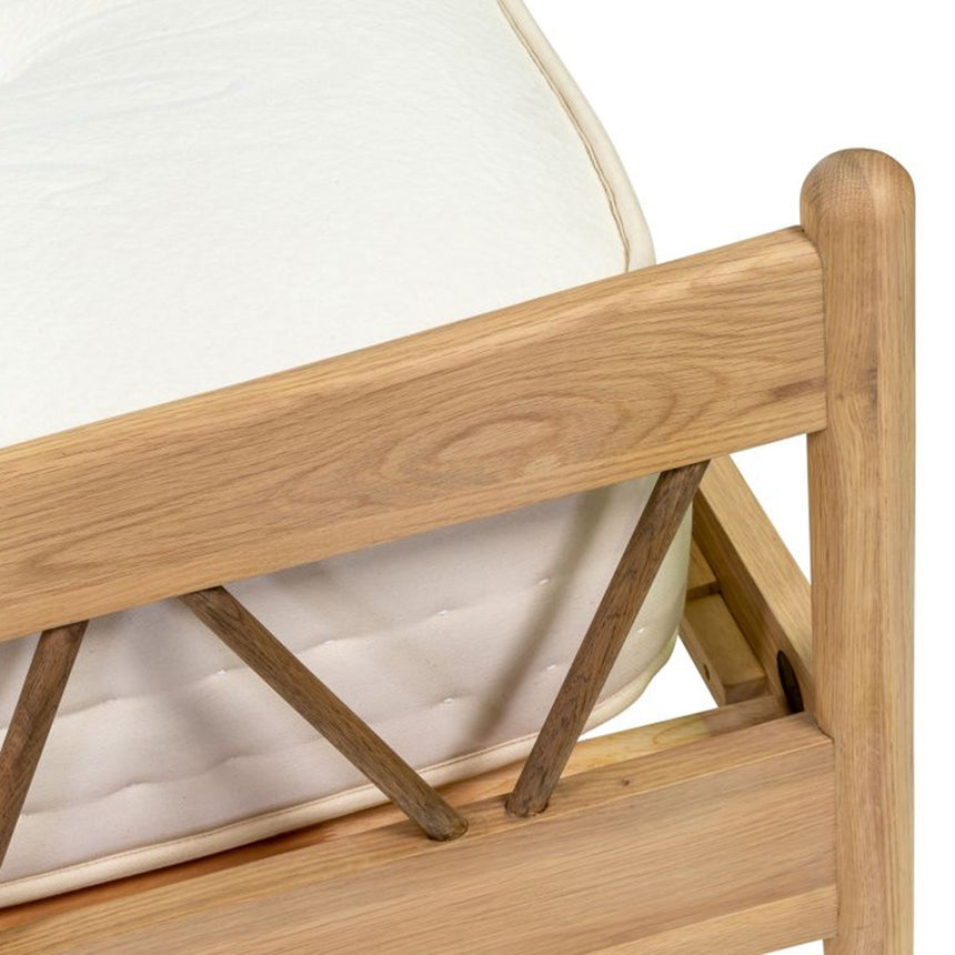 Connecticut Natural Oak High Foot End 4ft 6in Double Bed