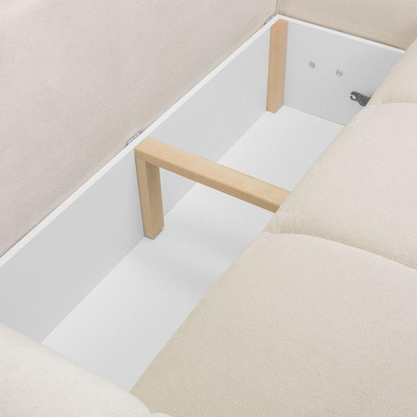 Azzuro Cream Universal Corner Sofabed with Storage-5