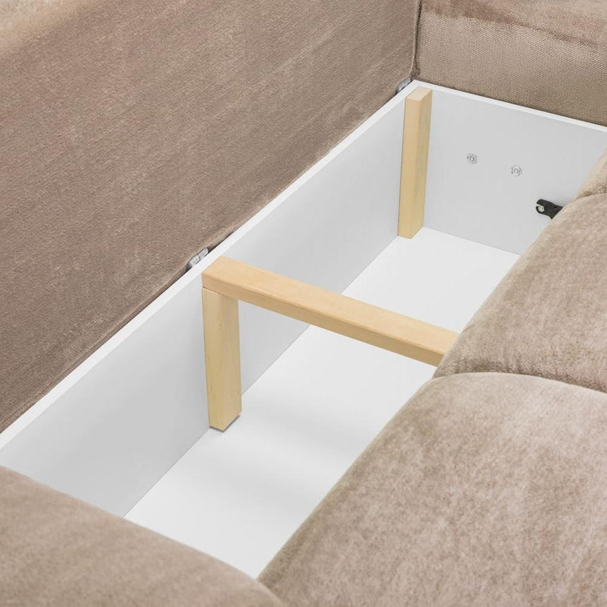 Azzuro Mocha Universal Corner Sofabed with Storage-5