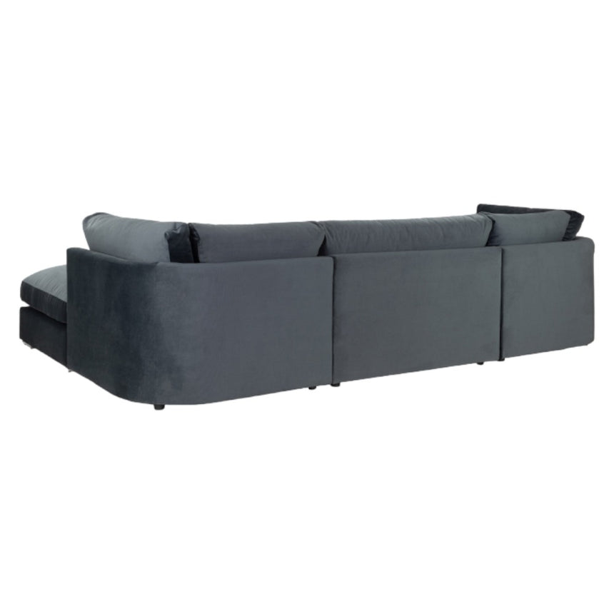 Belgravia Slate U Shape Corner Sofa-4