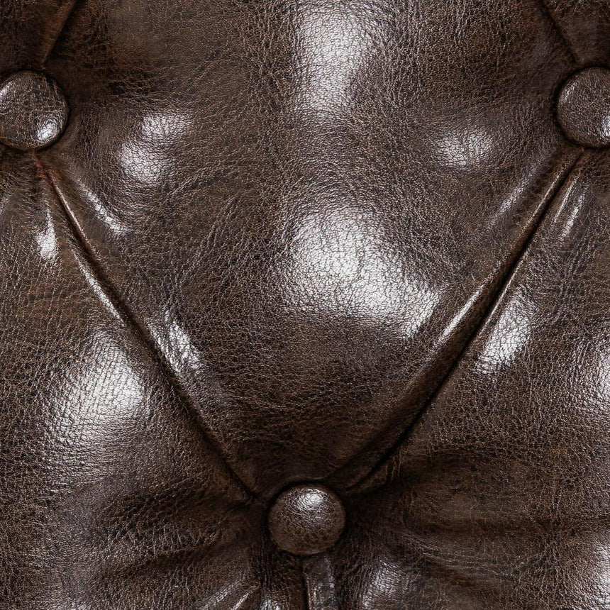 Chesterfield Antique Brown Armchair-4