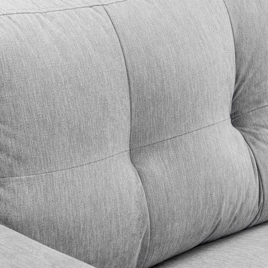 Jerry Grey 3 Seater Fabric Sofa-3