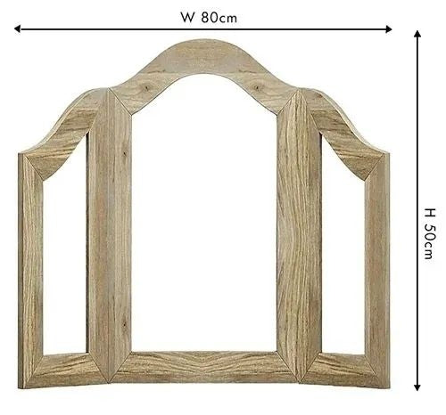 Fleur French Style Grey Triple Mirror-8