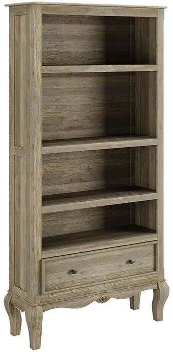 Fleur French Style Grey Wide Bookcase-2