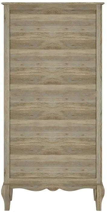 Fleur French Style Grey Wide Bookcase-4