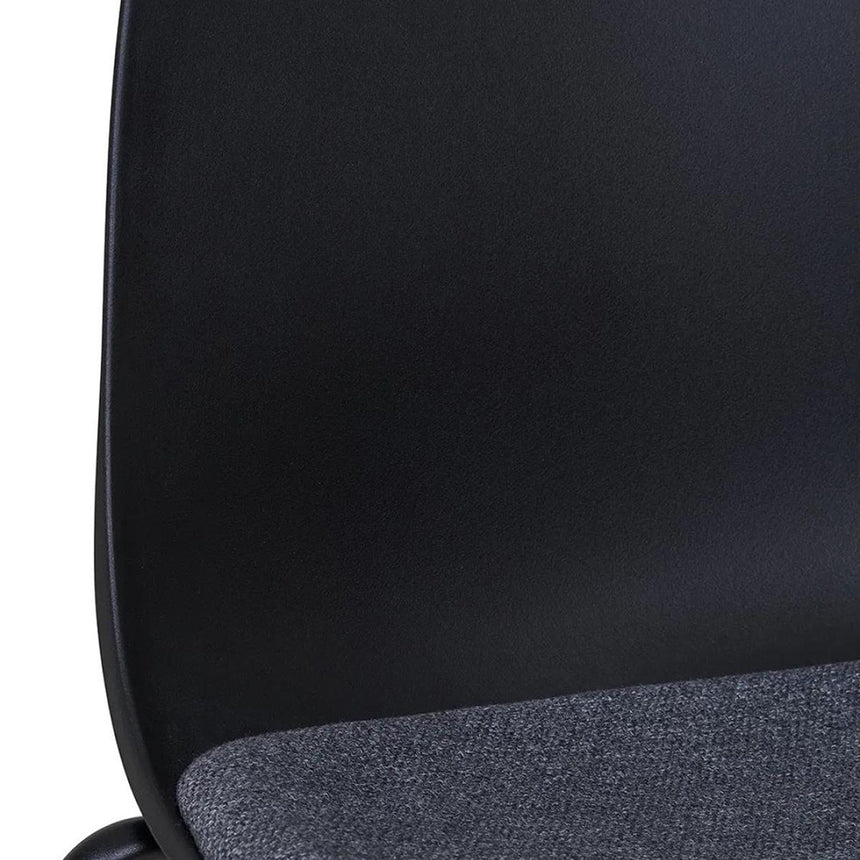 2 x Madalena Black Fabric Dining Chair