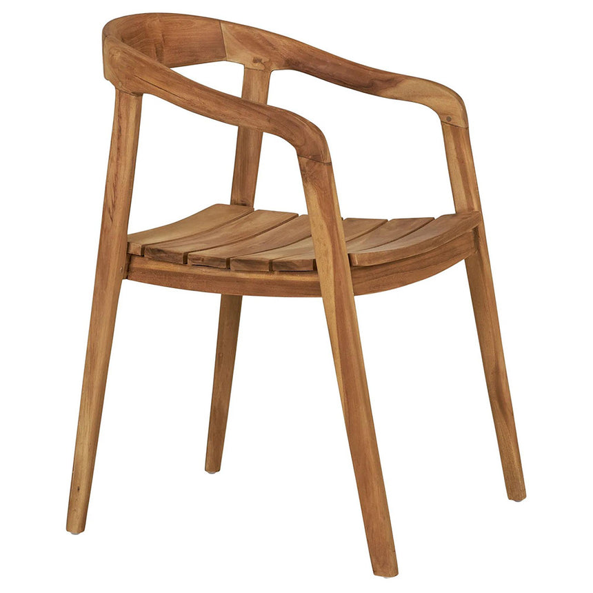 2 x Otero Natural Teak Dining Chair