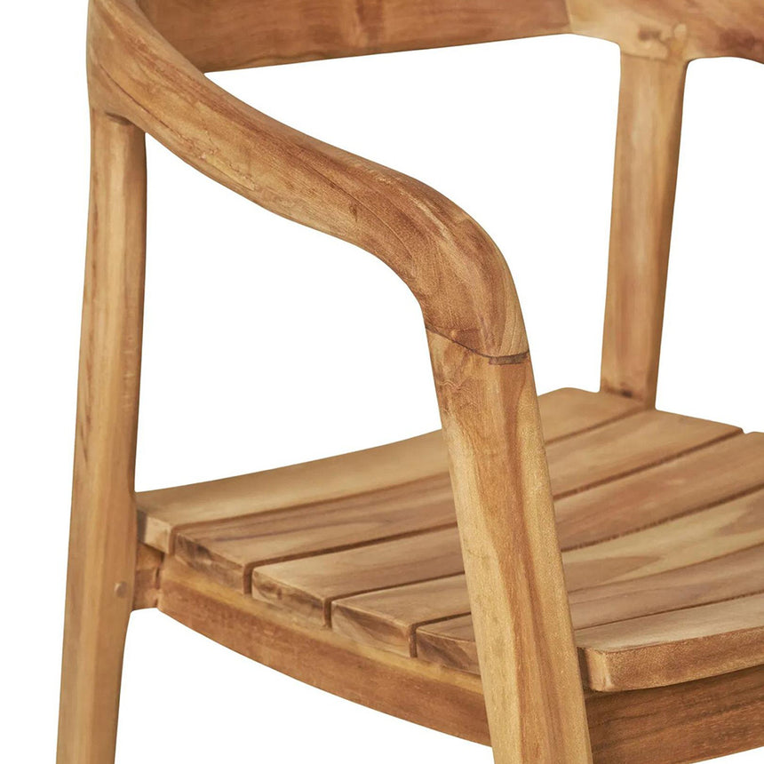 2 x Otero Natural Teak Dining Chair