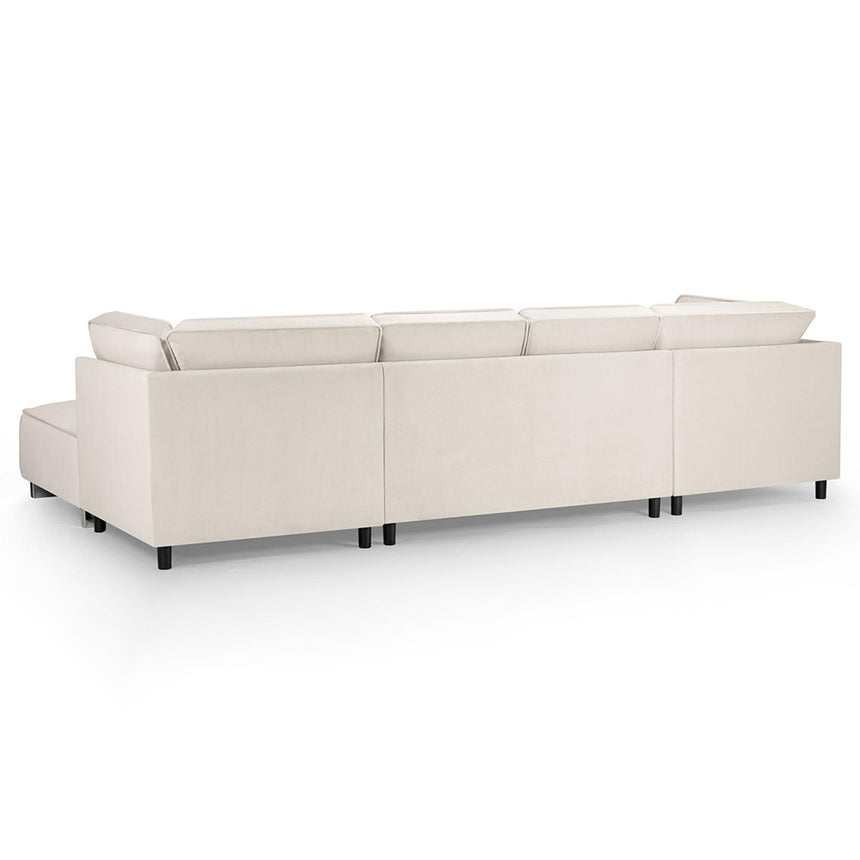Corso Cream Fabric U Shape Corner Sofa Suite