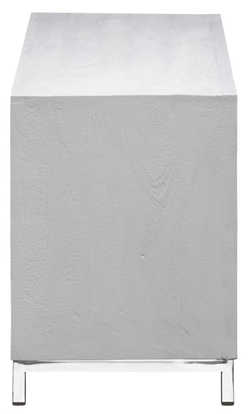 Geo White Mirrored TV Unit - 1 Door-4