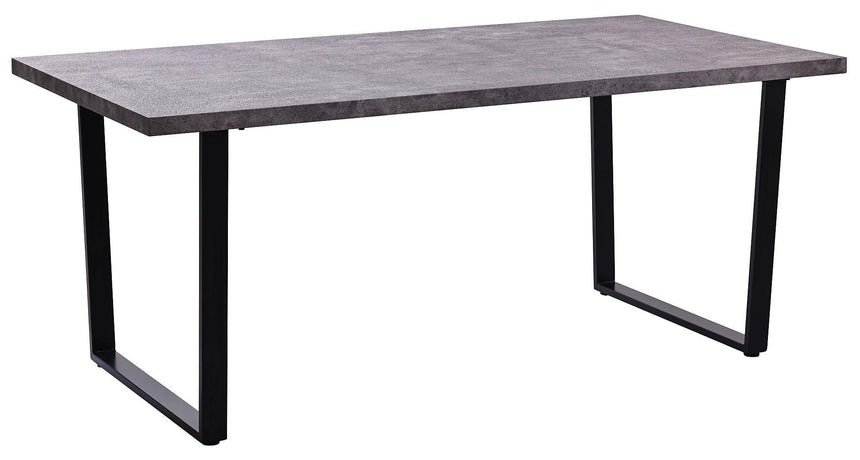 Clearance - Texas 6 Seater Grey Faux Concrete Dining Table - 180cm-6